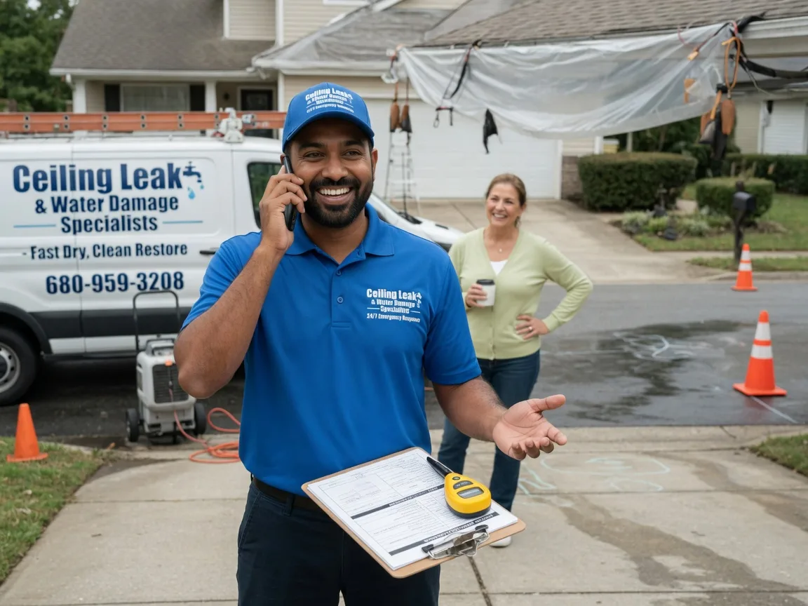 Ceiling Leak Cleanup Drakes Branch, VA FAQs